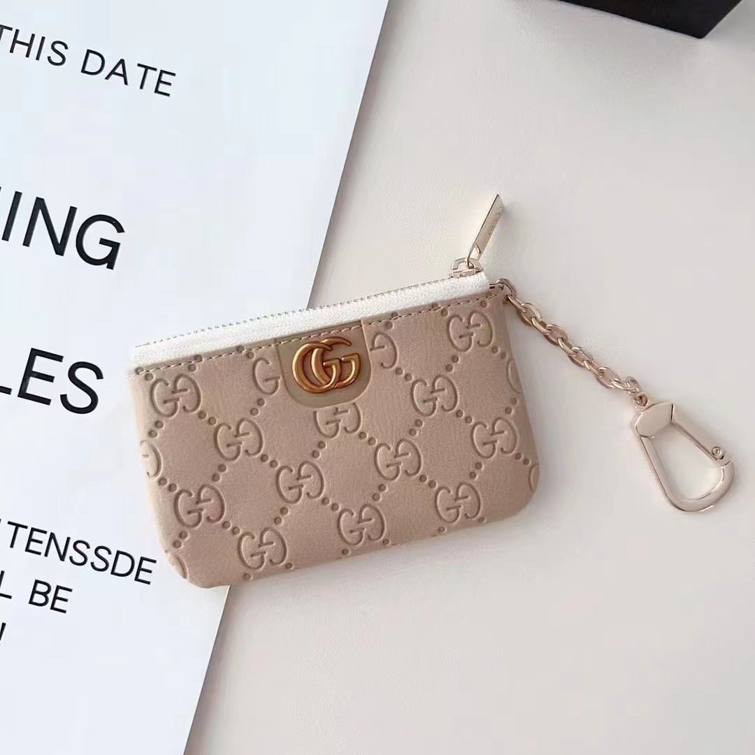 CARD HOLDER KEYCHAIN (GG TAUPE)